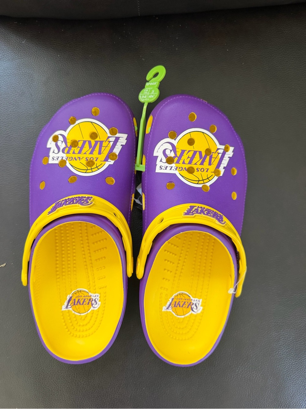NBA LAKERS CROCS NWT